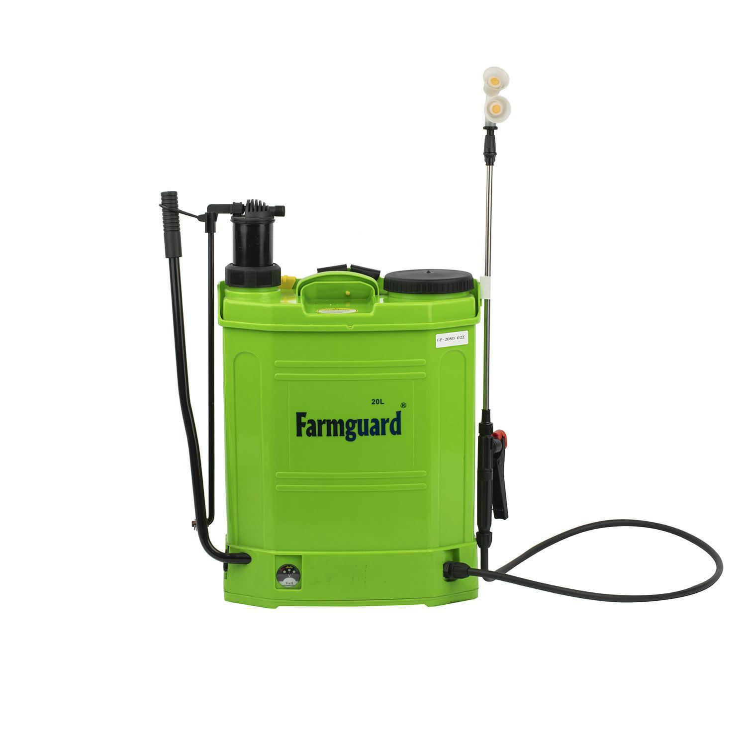 What are the types of knapsack sprayers?